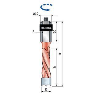Сверло Freud PF07MS ZA3 D4 d10 H57.5 h27