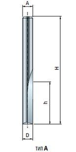 Фреза кінцева Freud 04-11006P D6 h25,4 H76,2