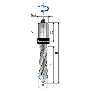 Свердло Freud PF11MD FC3 D10 d10 H70 h40